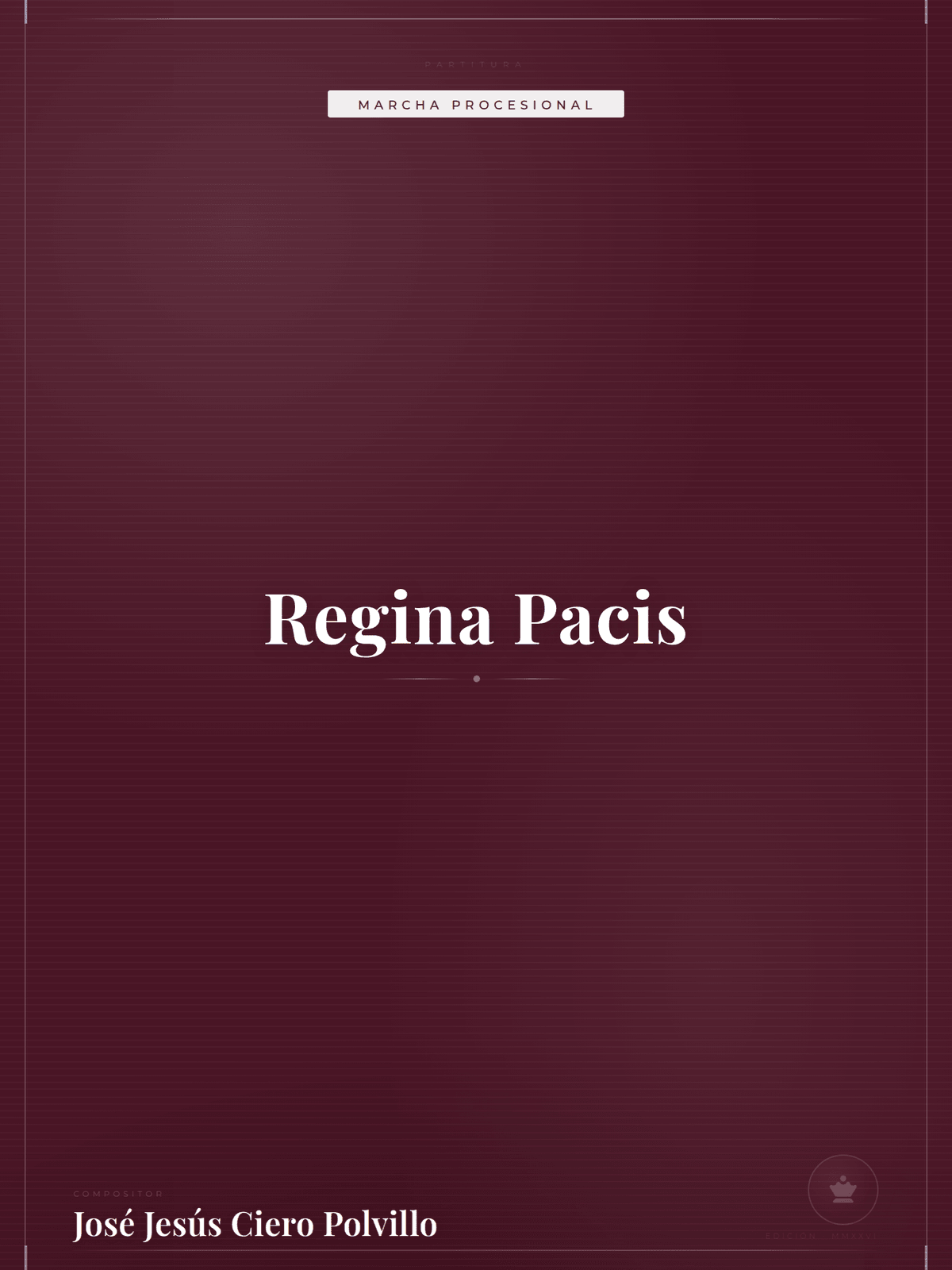 Portada de Regina Pacis