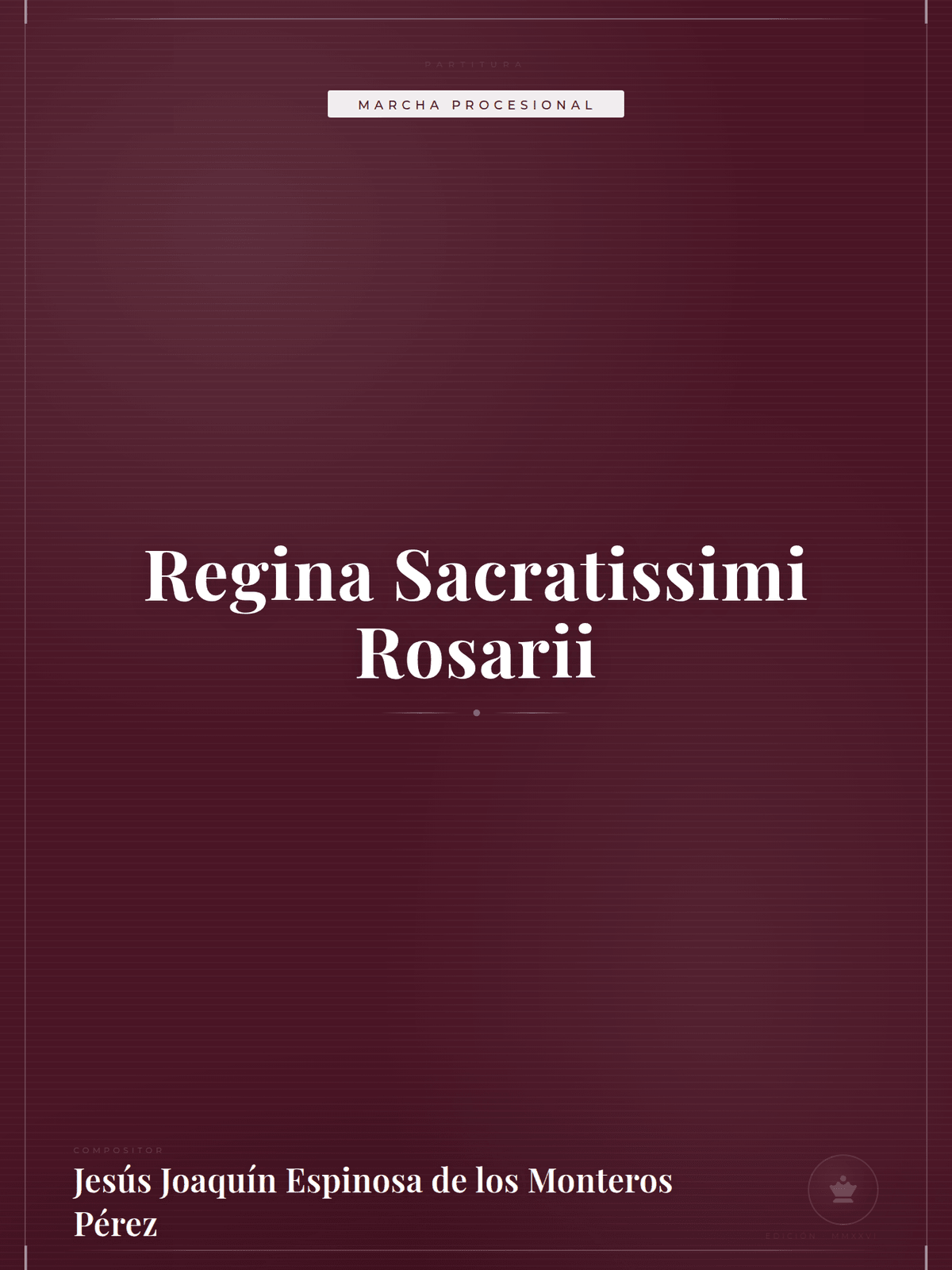 Portada de Regina Sacratissimi Rosarii