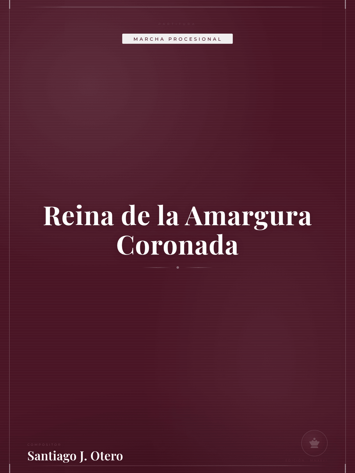 Portada de Reina de la Amargura Coronada