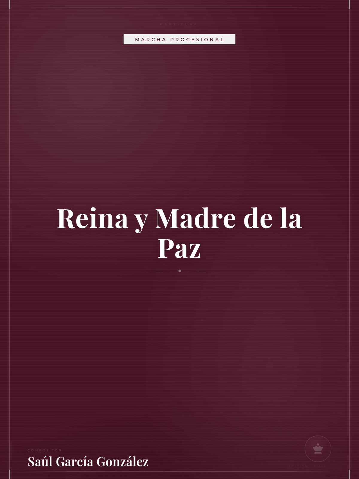 Portada de Reina y Madre de la Paz