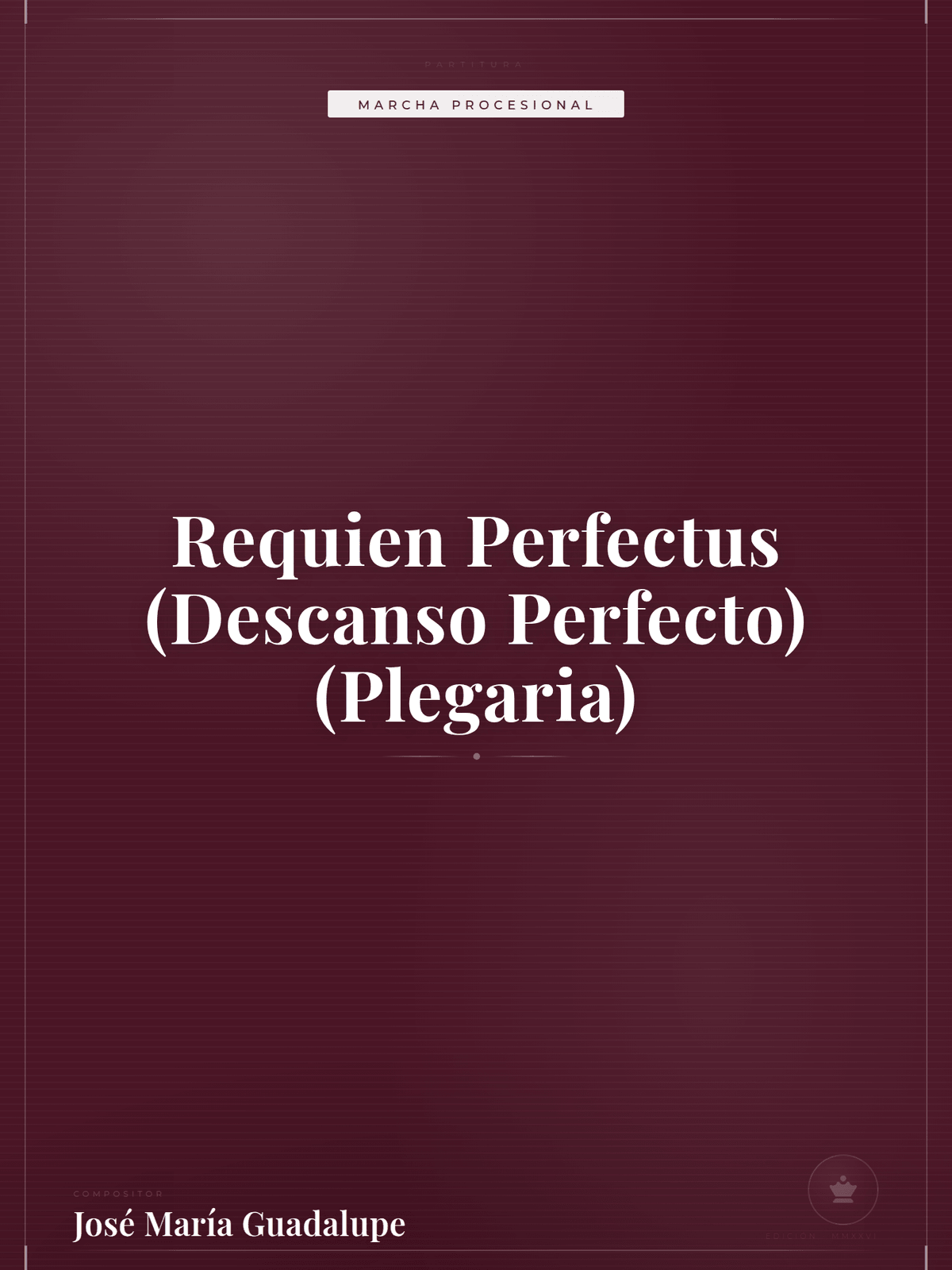 Portada de Requien Perfectus (Descanso Perfecto) (Plegaria)