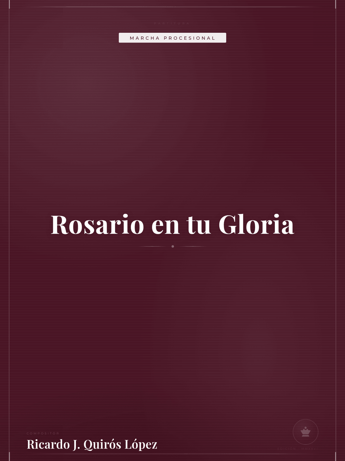 Portada de Rosario en tu Gloria