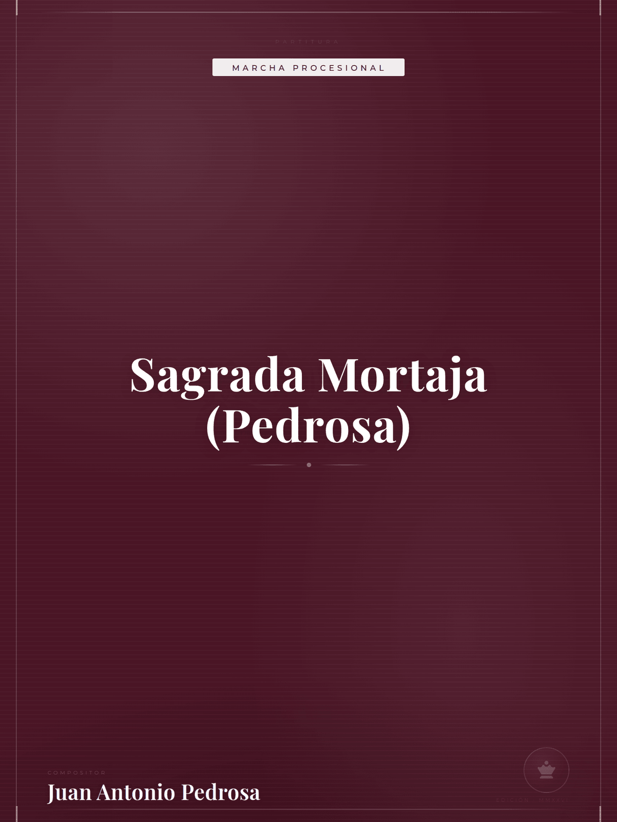Portada de Sagrada Mortaja (Pedrosa)