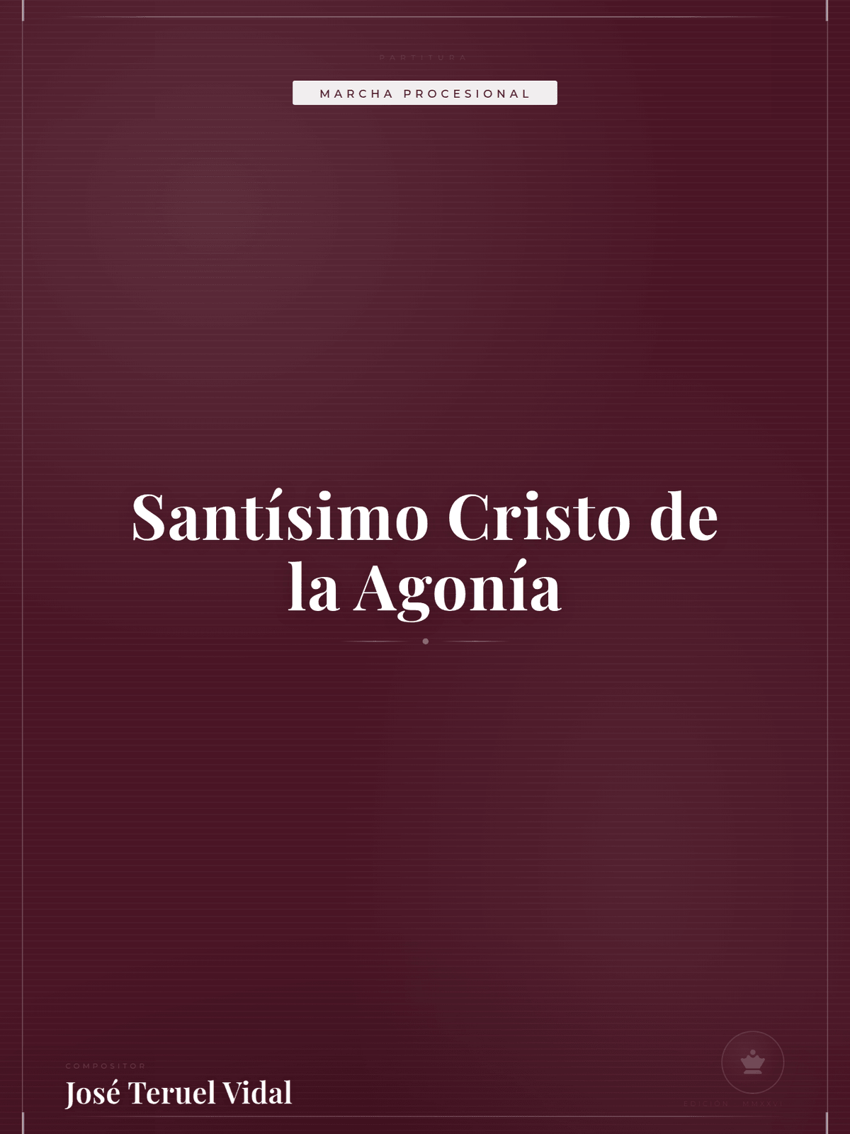 Portada de Santísimo Cristo de la Agonía