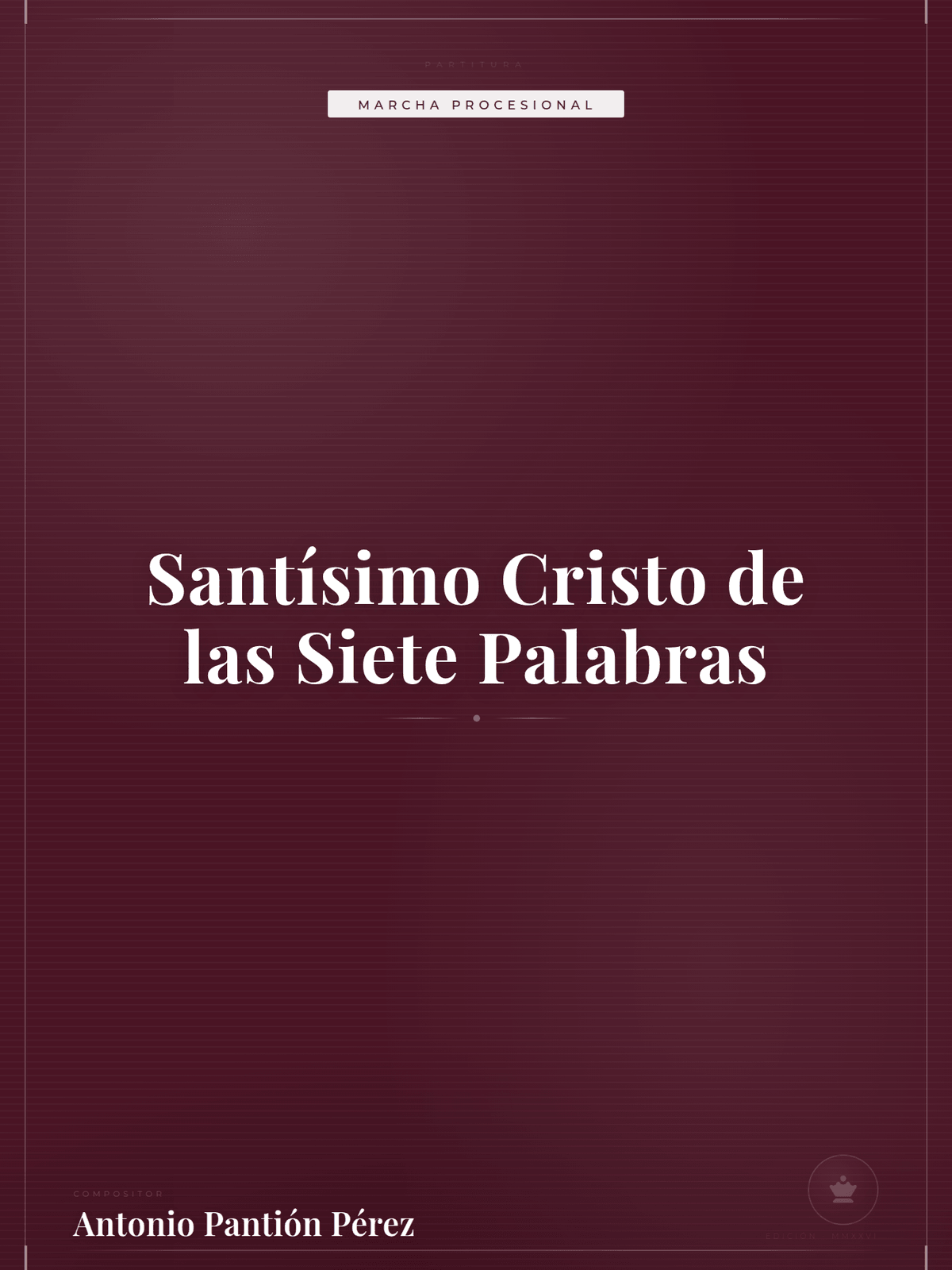 Portada de Santísimo Cristo de las Siete Palabras