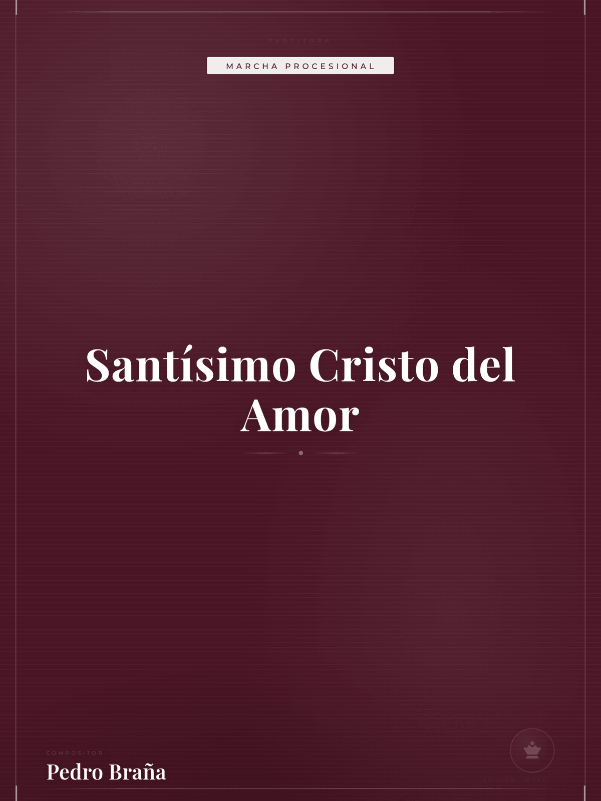 Portada de Santísimo Cristo del Amor