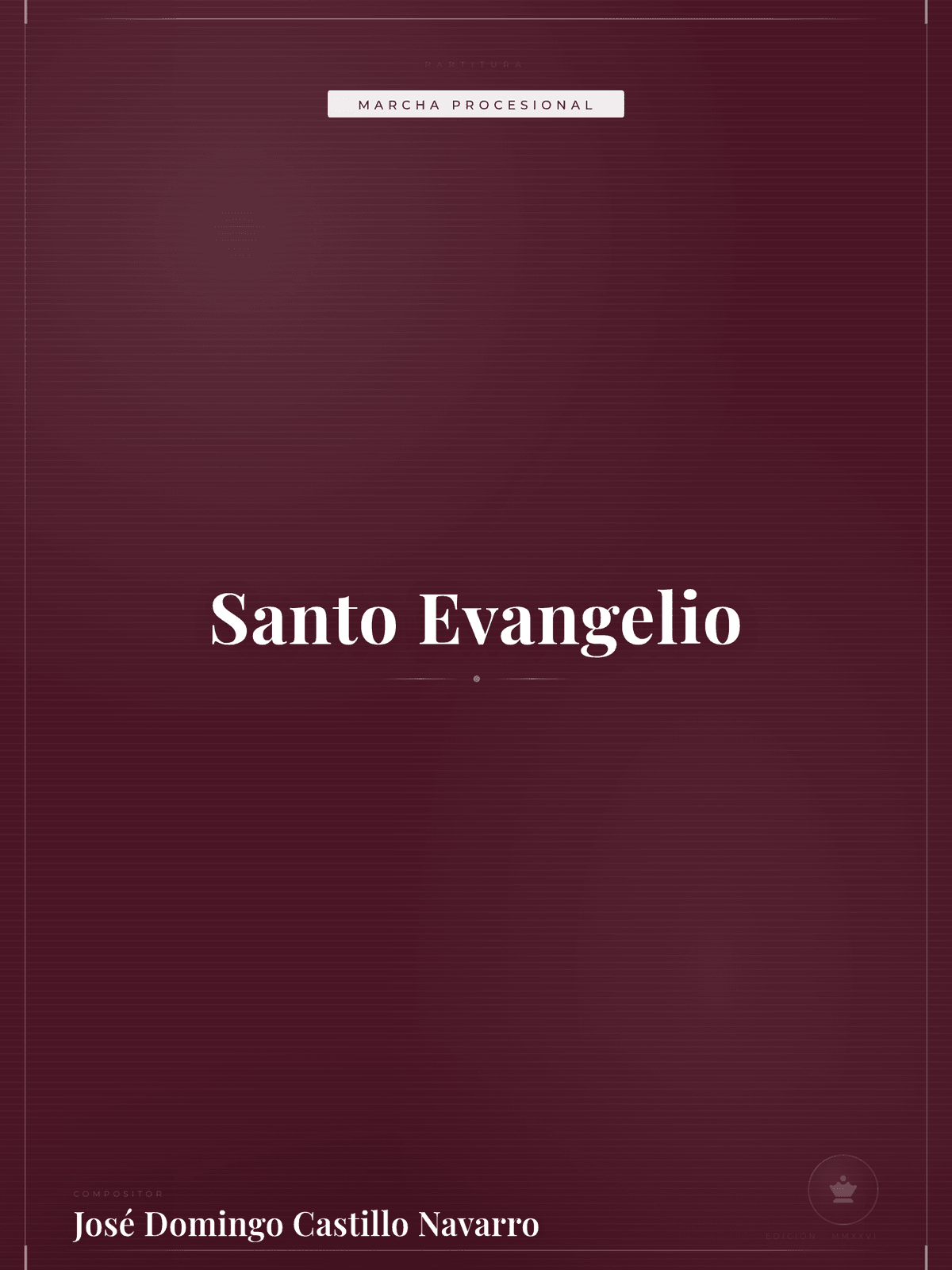 Portada de Santo Evangelio
