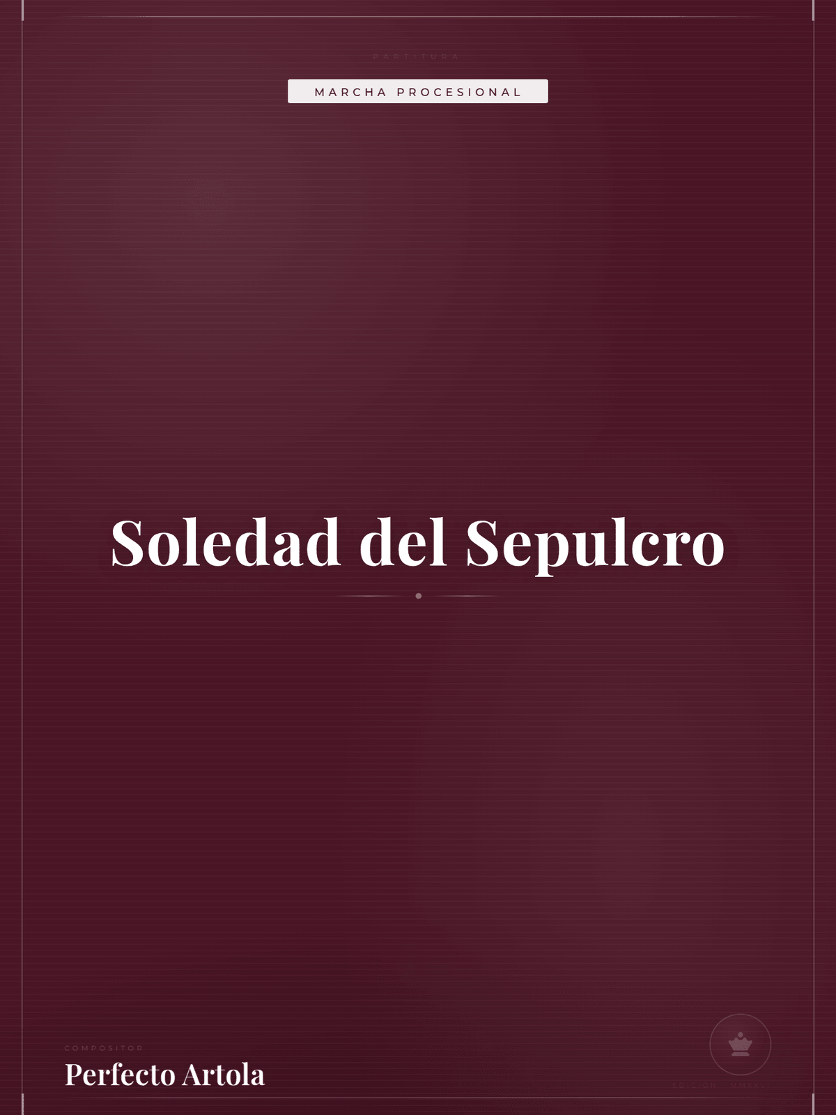 Portada de Soledad del Sepulcro