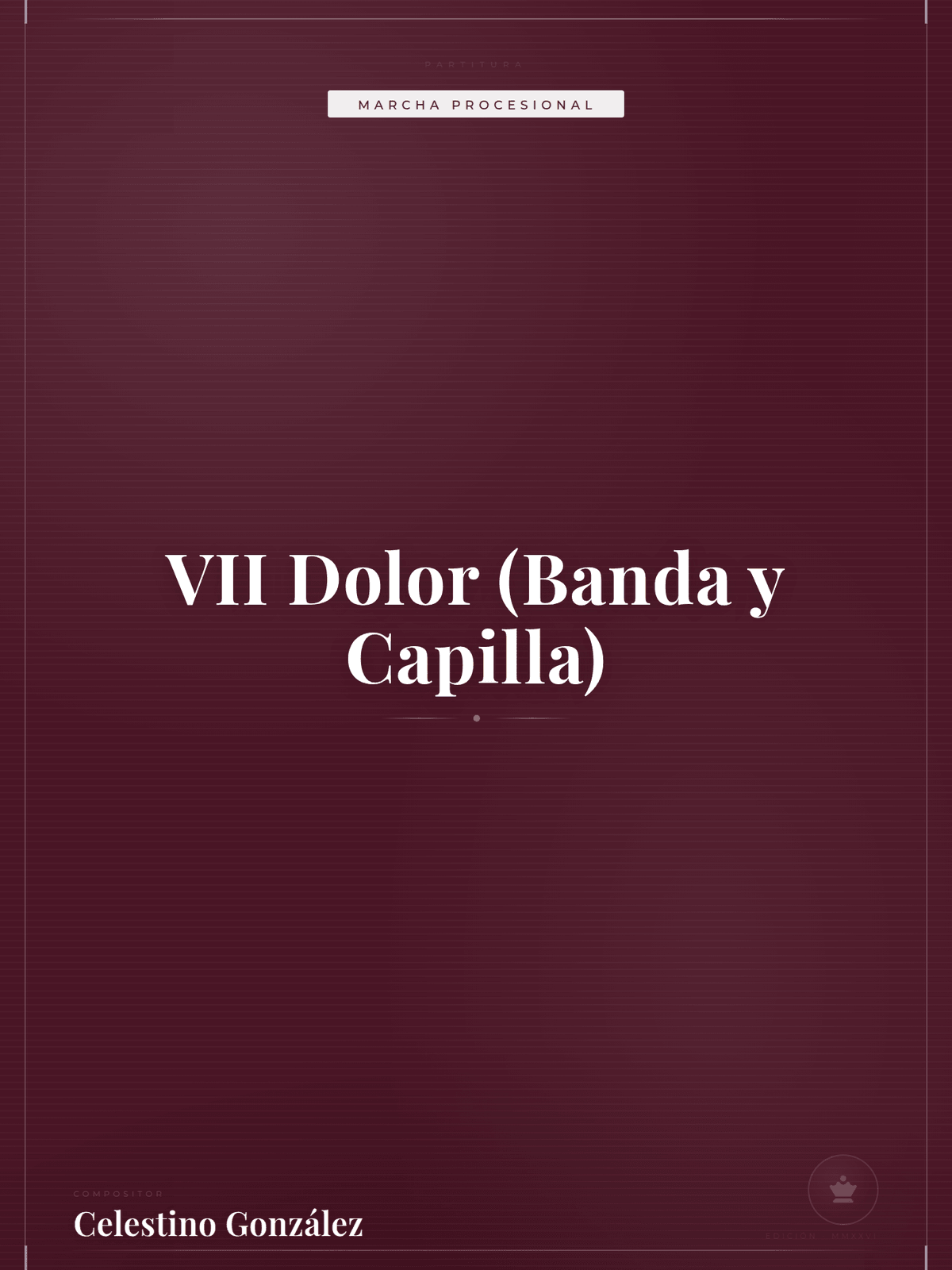 Portada de VII Dolor (Banda y Capilla)