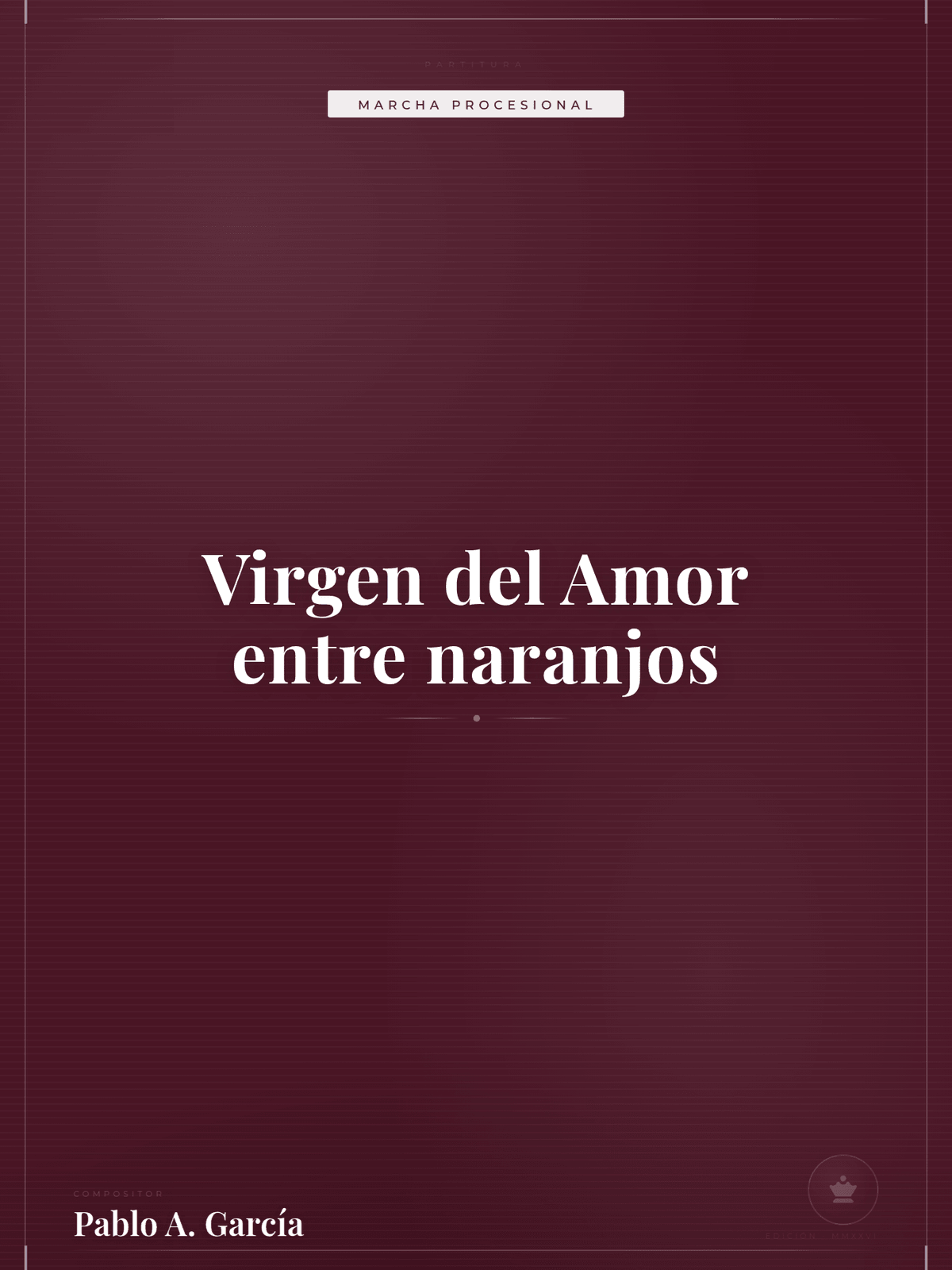 Portada de Virgen del Amor entre naranjos