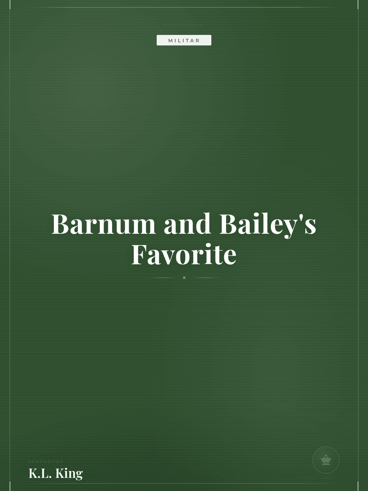 Portada de Barnum and Bailey's Favorite