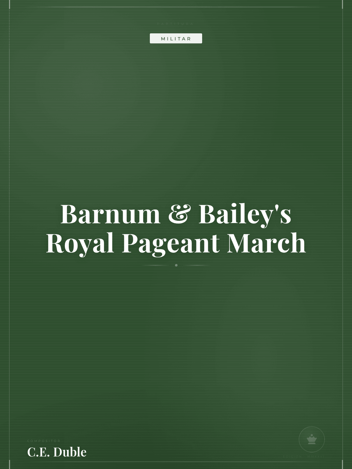 Portada de Barnum & Bailey's Royal Pageant March