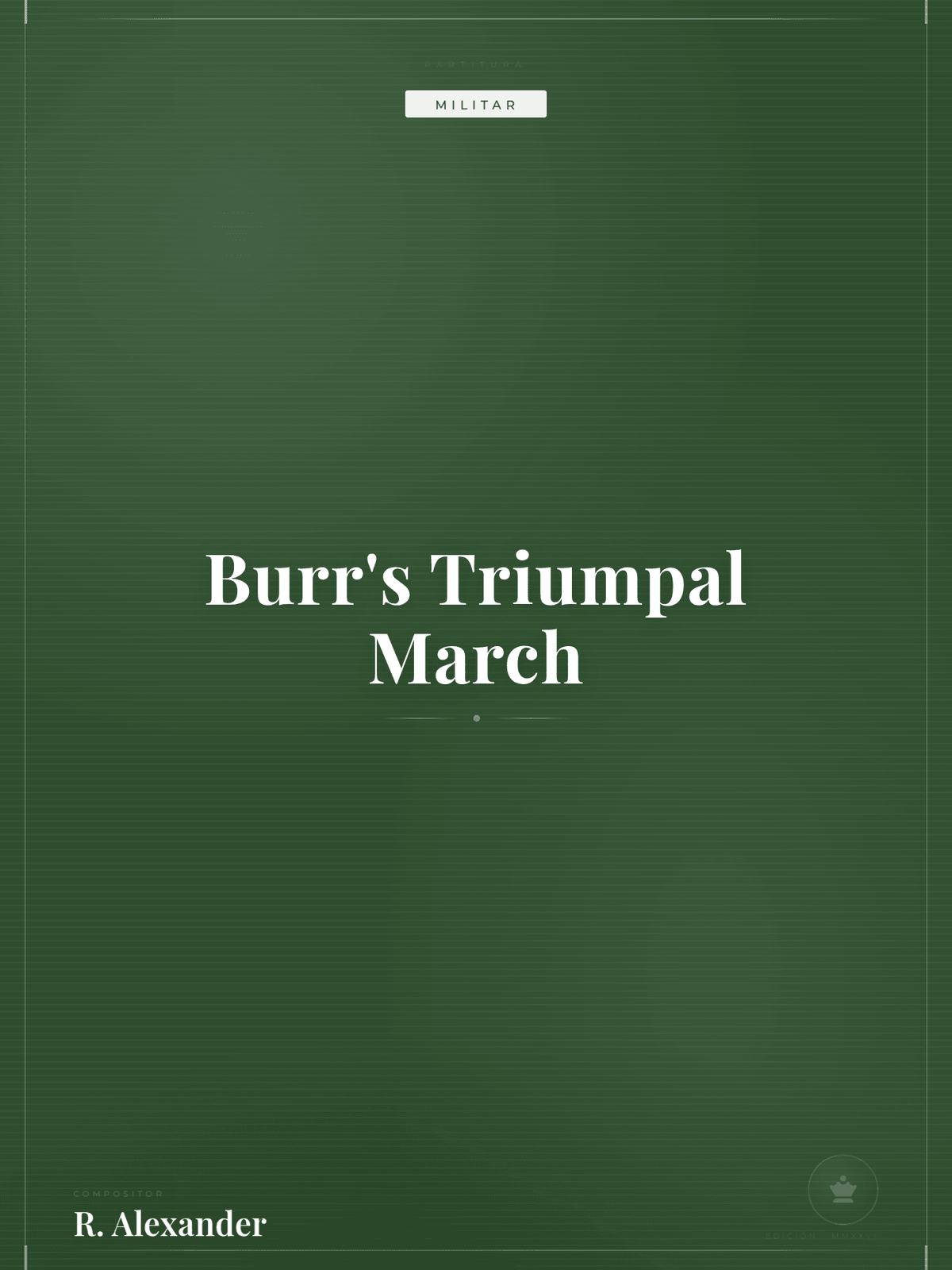 Portada de Burr's Triumpal March