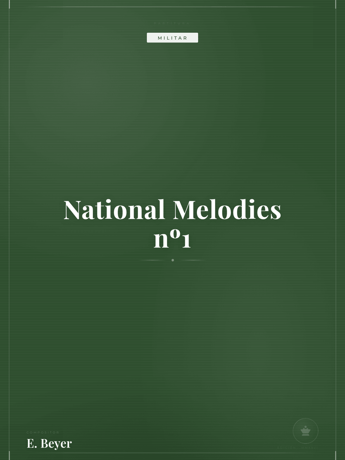 Portada de National Melodies nº1
