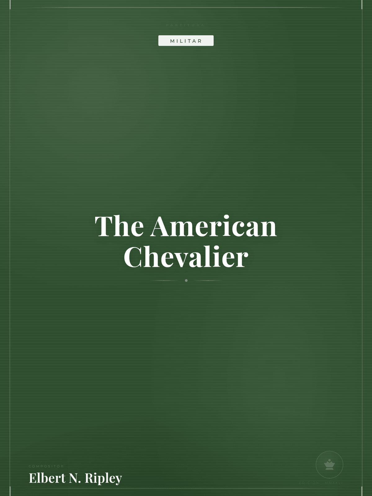 Portada de The American Chevalier