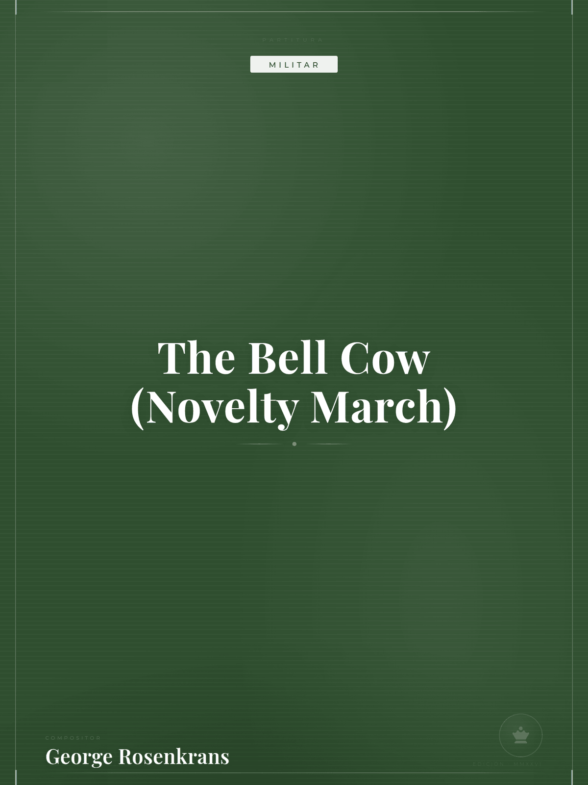 Portada de The Bell Cow (Novelty March)