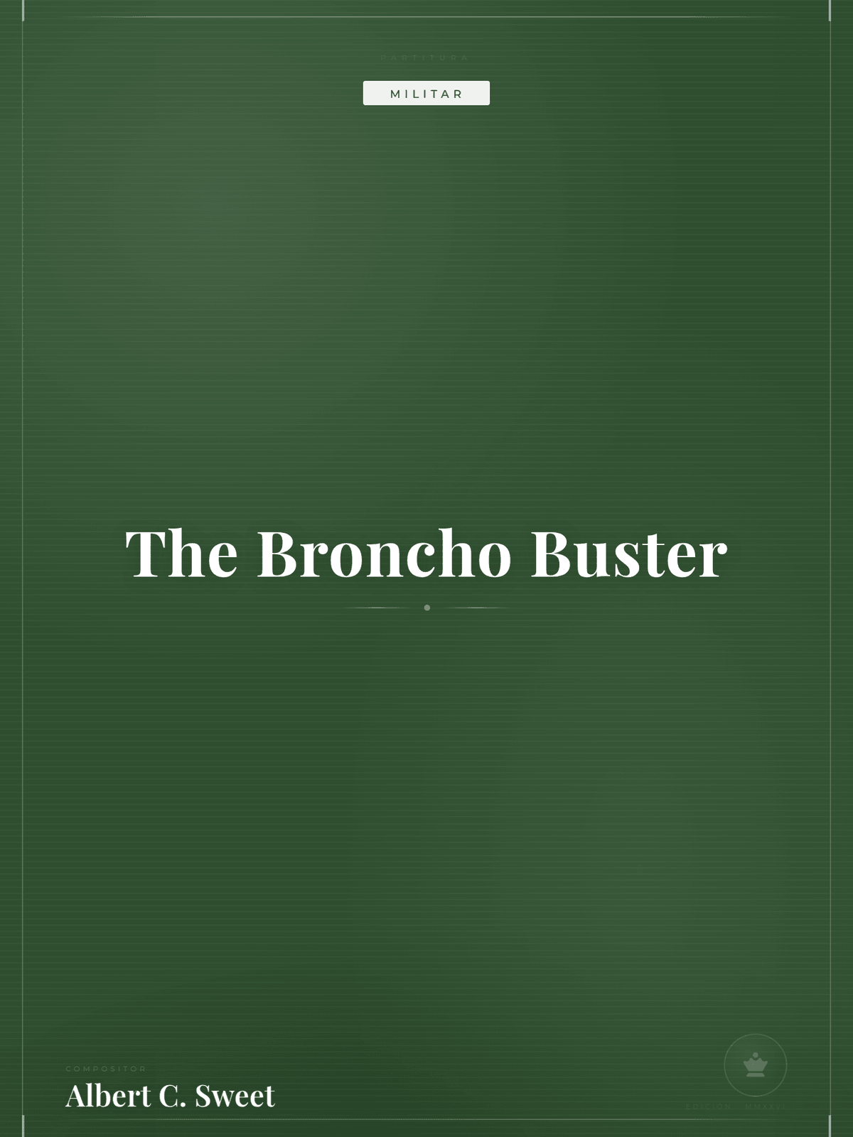 Portada de The Broncho Buster