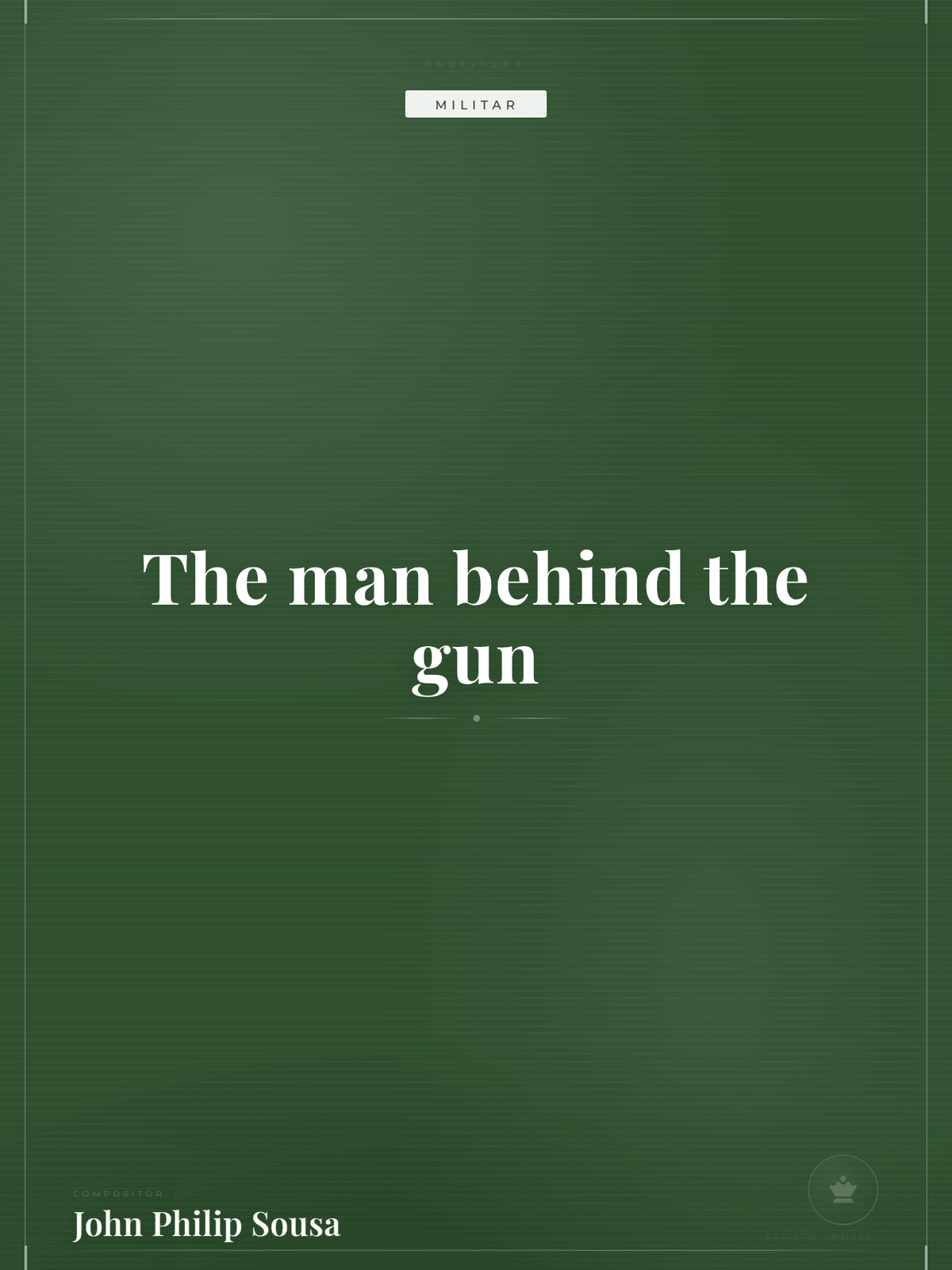 Portada de The man behind the gun