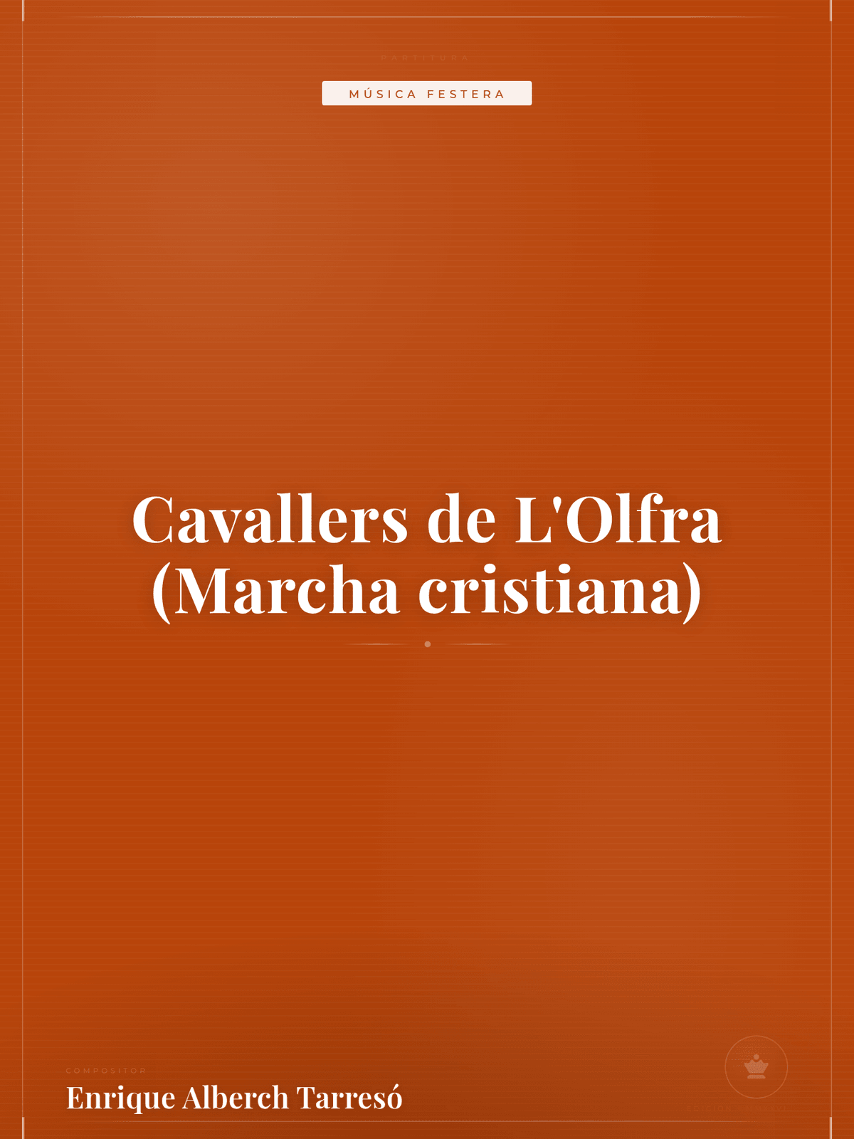 Portada de Cavallers de L'Olfra (Marcha cristiana)