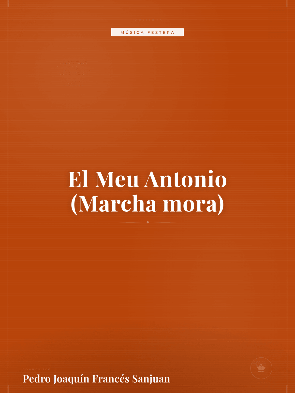 Portada de El Meu Antonio (Marcha mora)