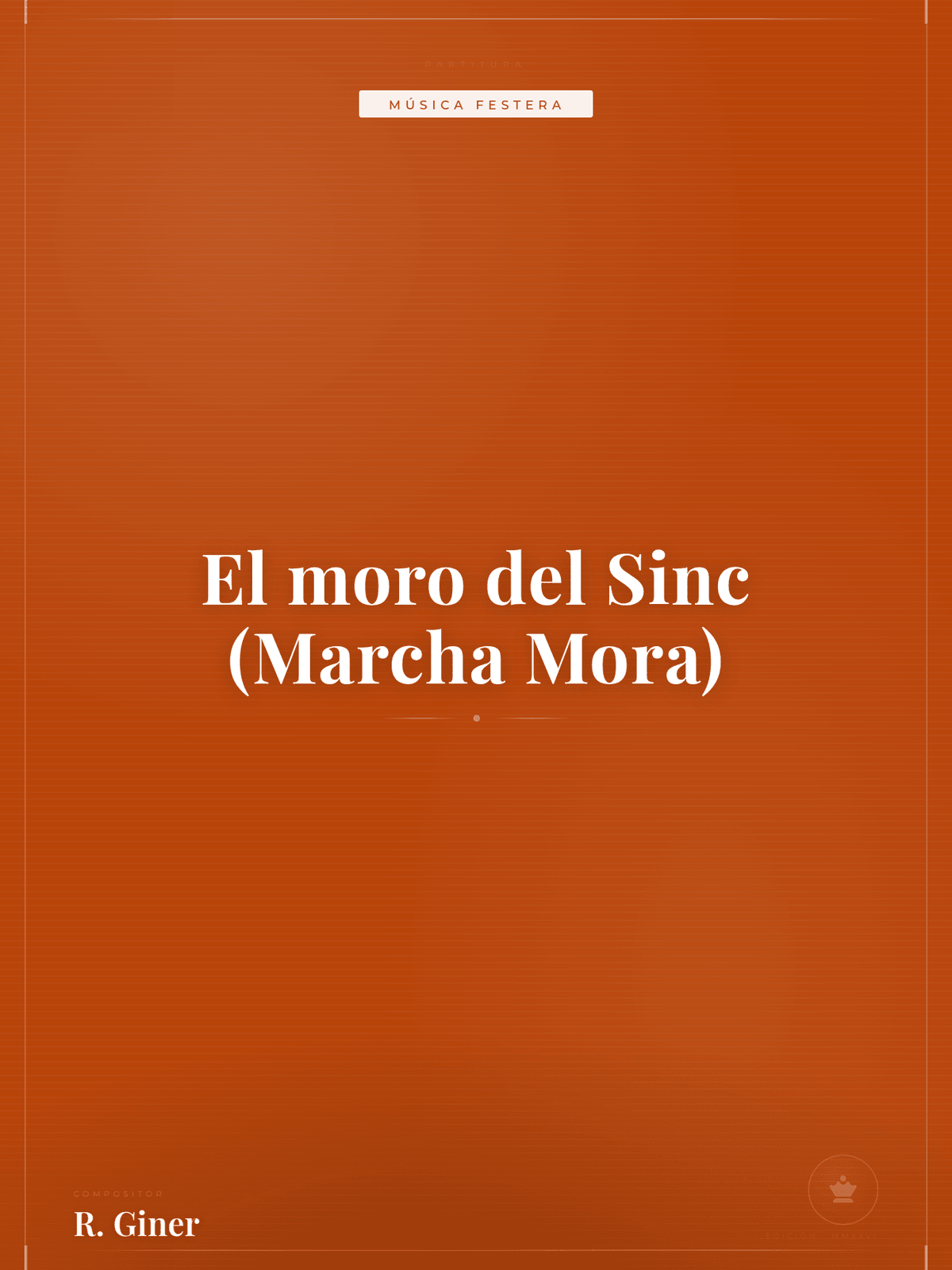 Portada de El moro del Sinc (Marcha Mora)