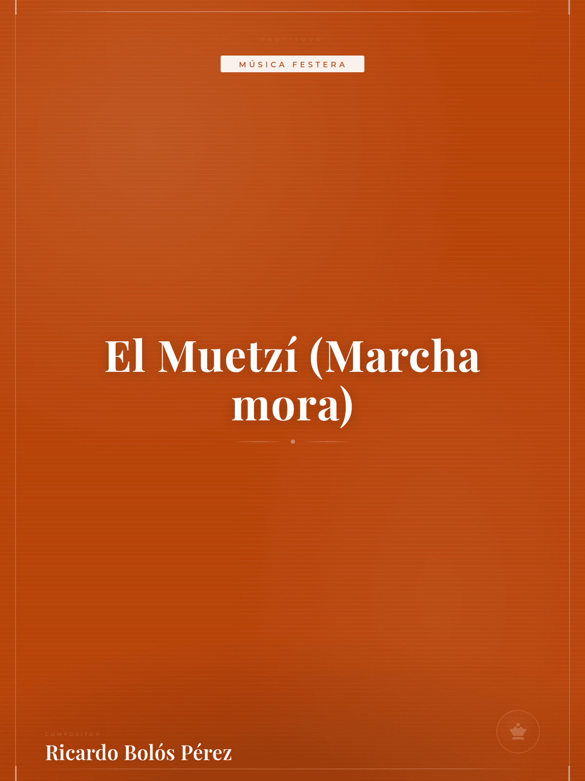 Portada de El Muetzí (Marcha mora)