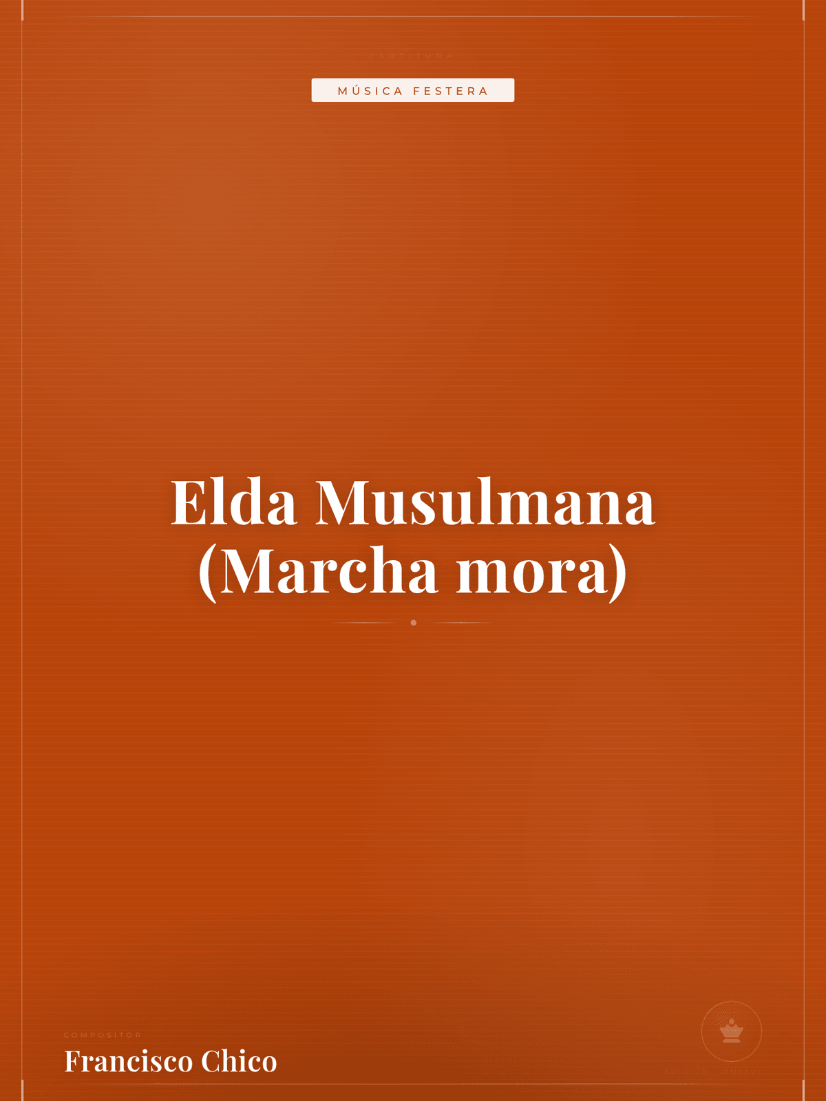 Portada de Elda Musulmana (Marcha mora)