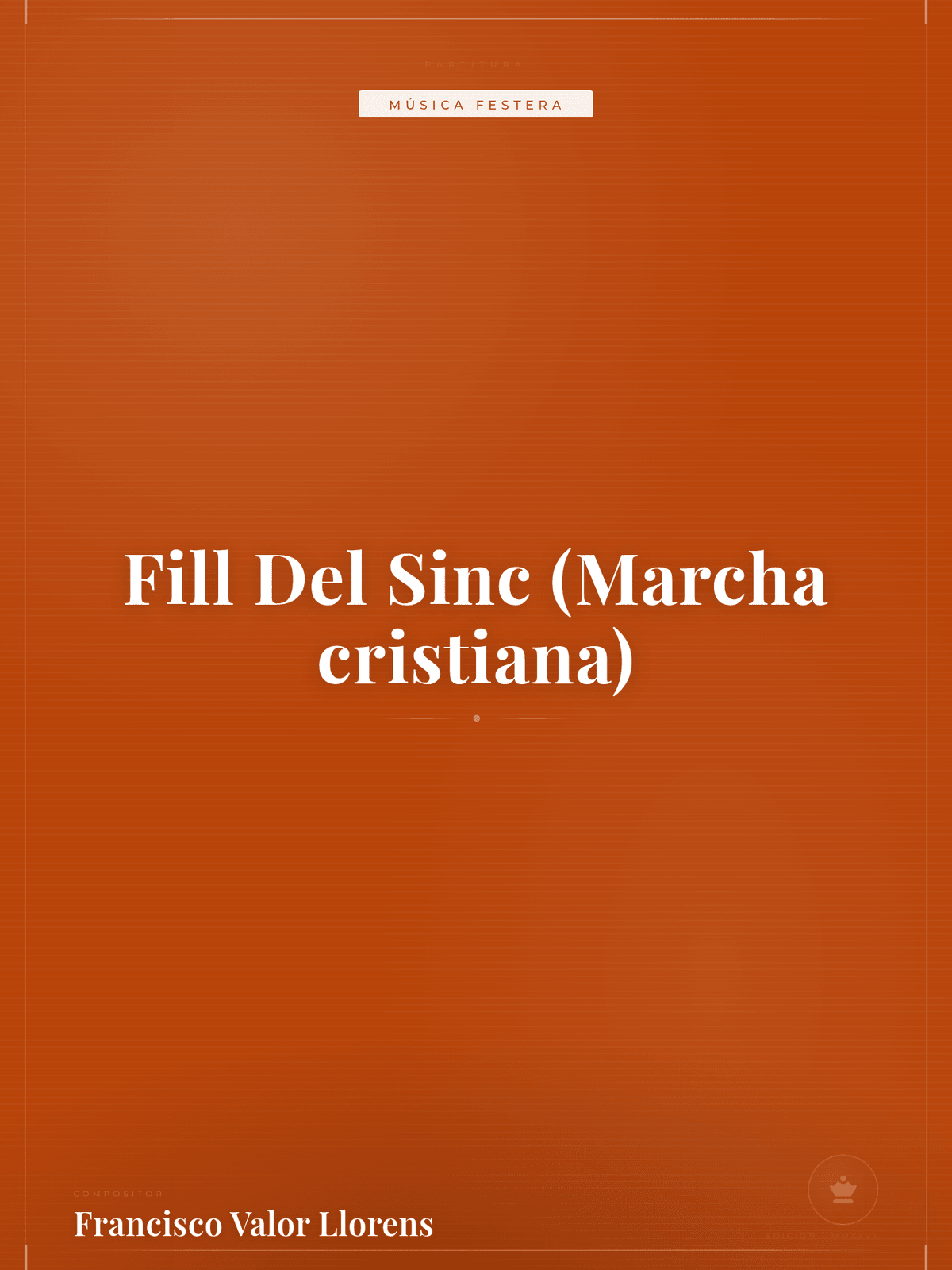 Portada de Fill Del Sinc (Marcha cristiana)