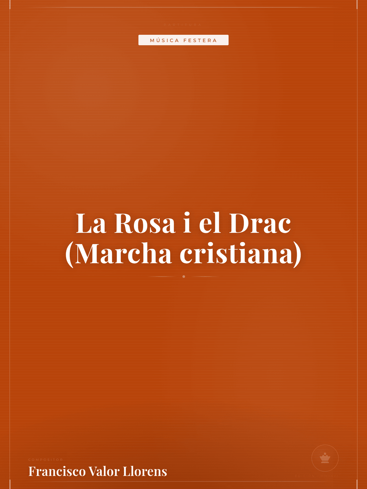 Portada de La Rosa i el Drac (Marcha cristiana)