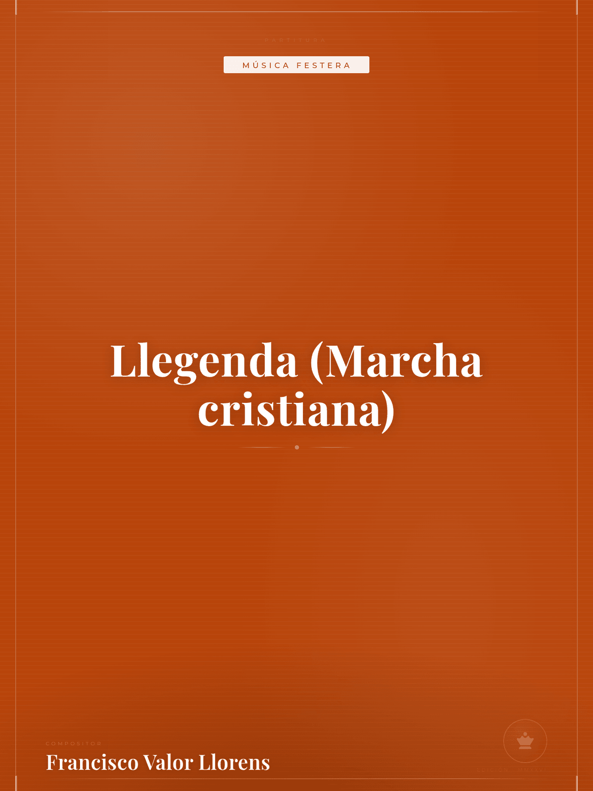 Portada de Llegenda (Marcha cristiana)