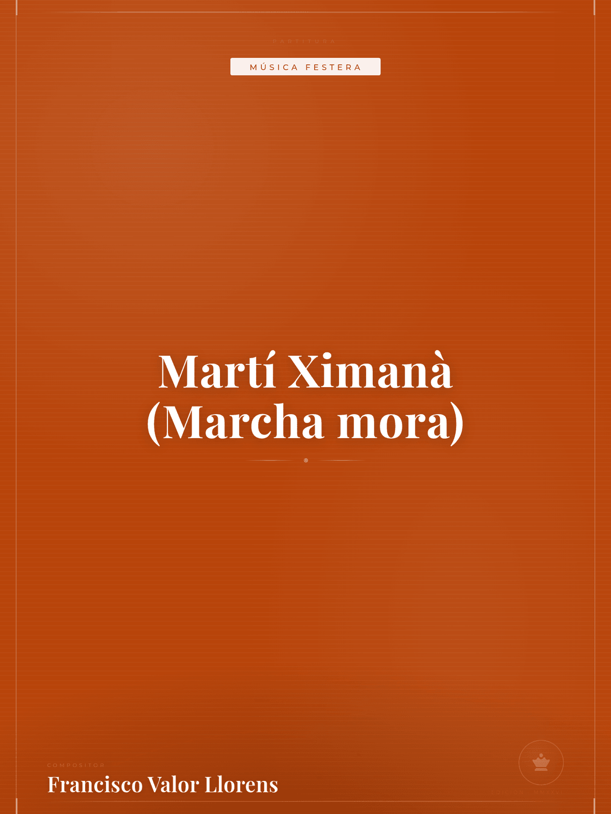 Portada de Martí Ximanà (Marcha mora)