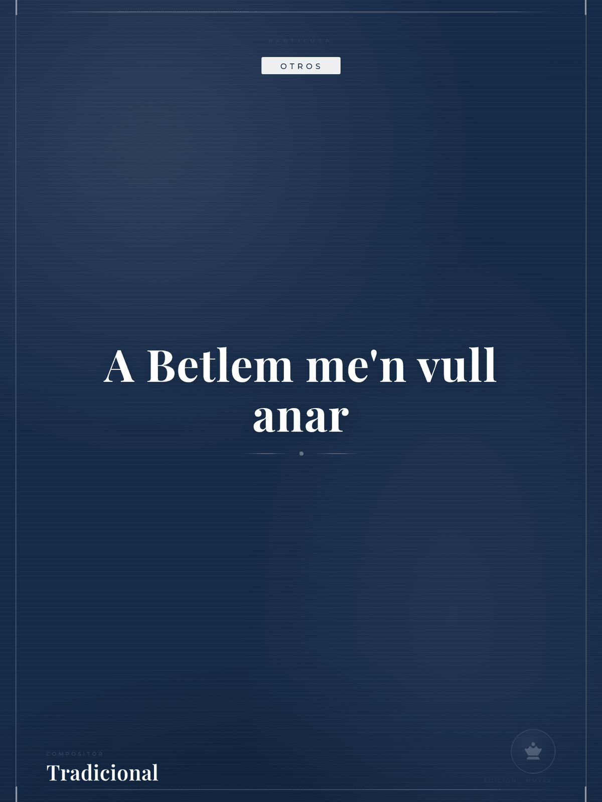Portada de A Betlem me'n vull anar