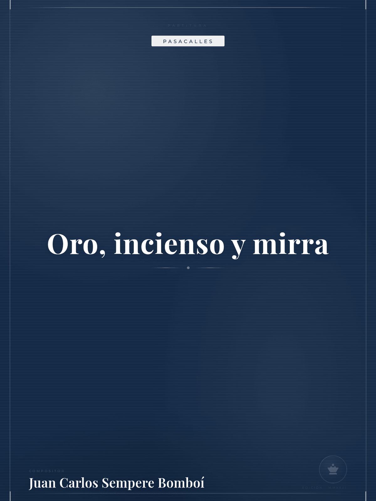 Portada de Oro, incienso y mirra