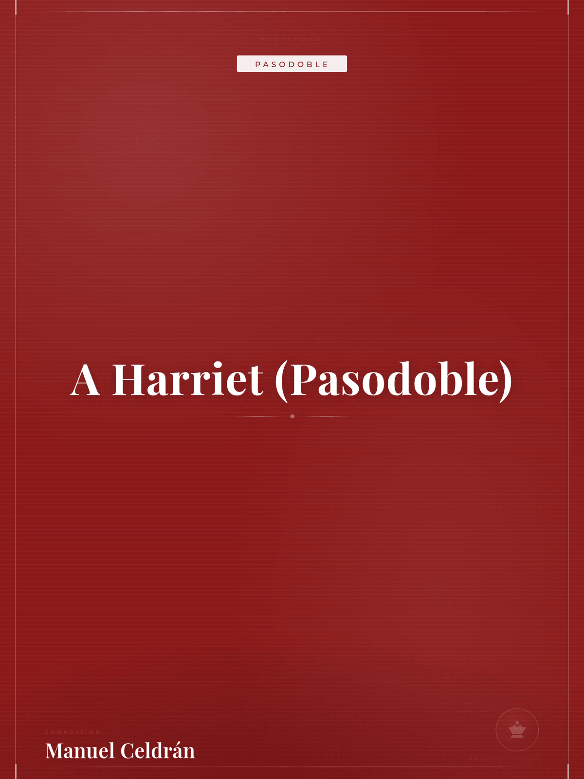 Portada de A Harriet (Pasodoble)