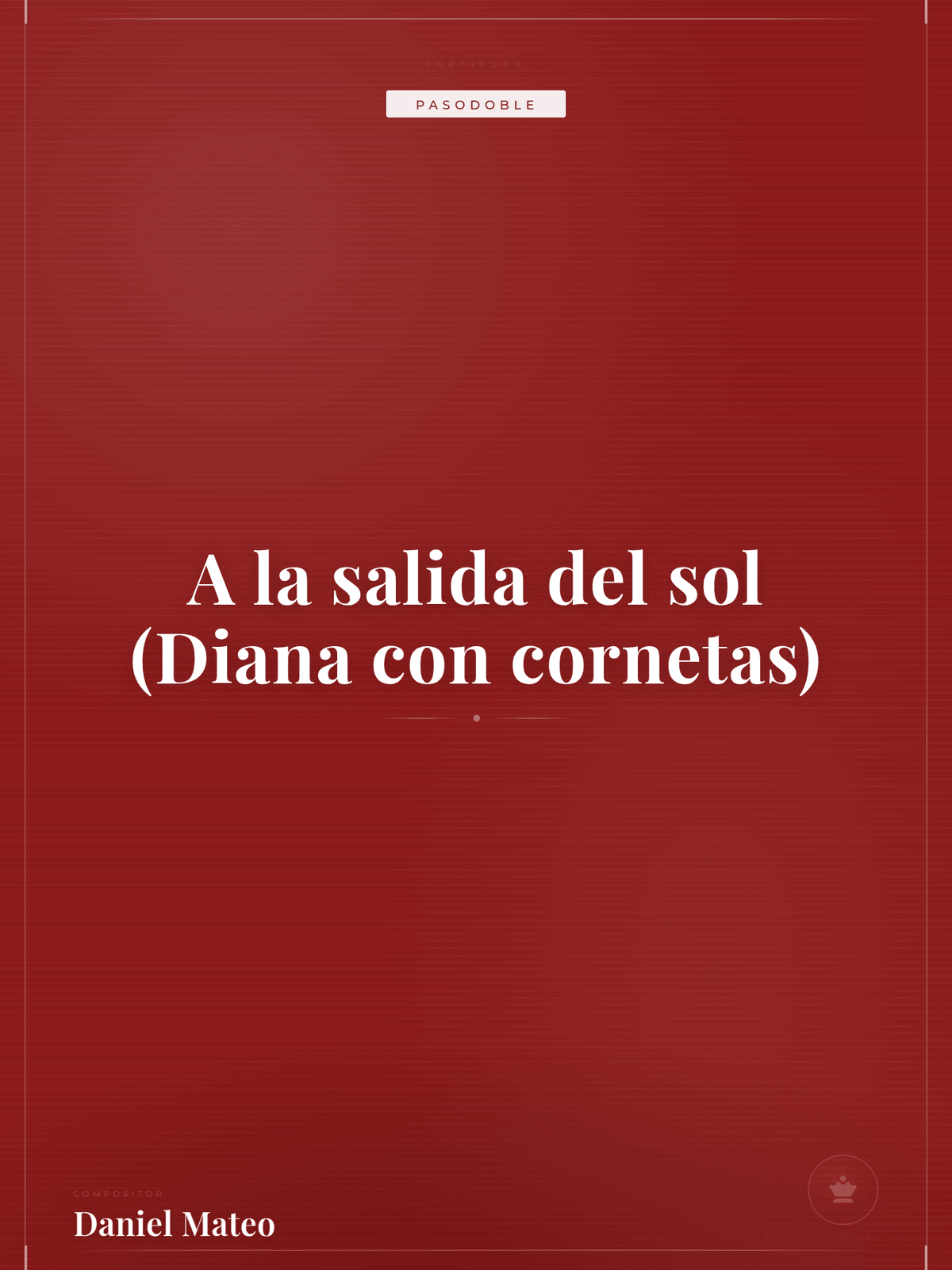 Portada de A la salida del sol (Diana con cornetas)