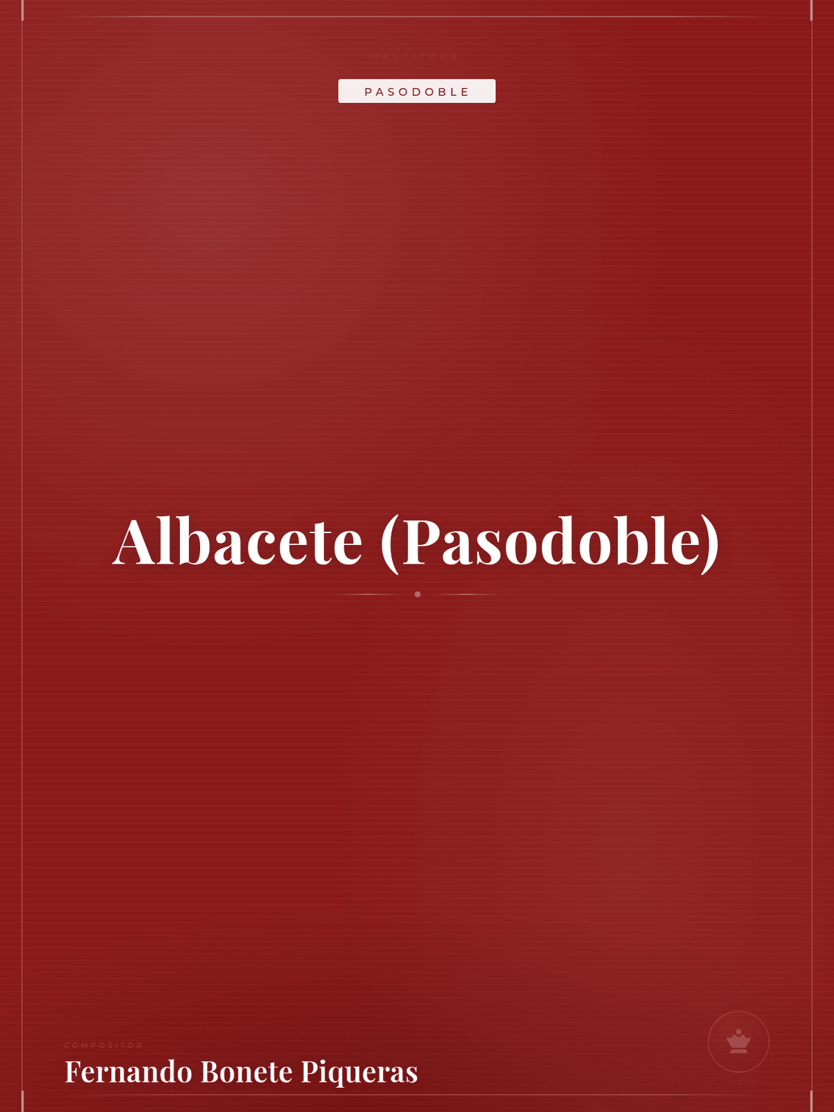 Portada de Albacete (Pasodoble)