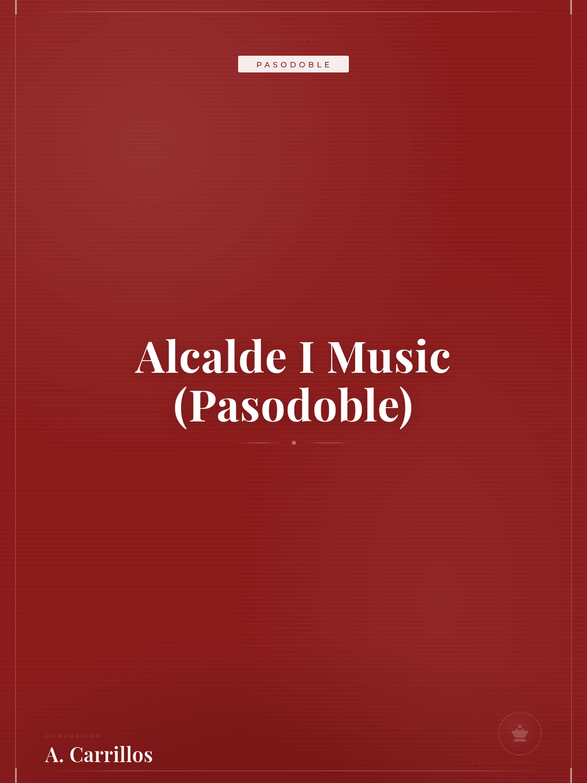 Portada de Alcalde I Music (Pasodoble)