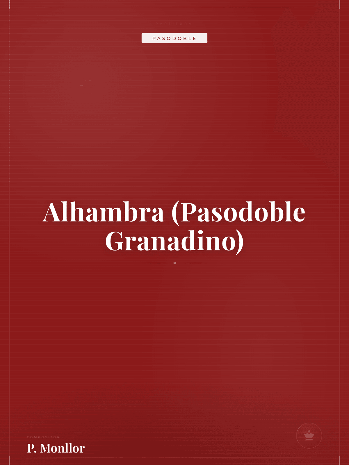 Portada de Alhambra (Pasodoble Granadino)
