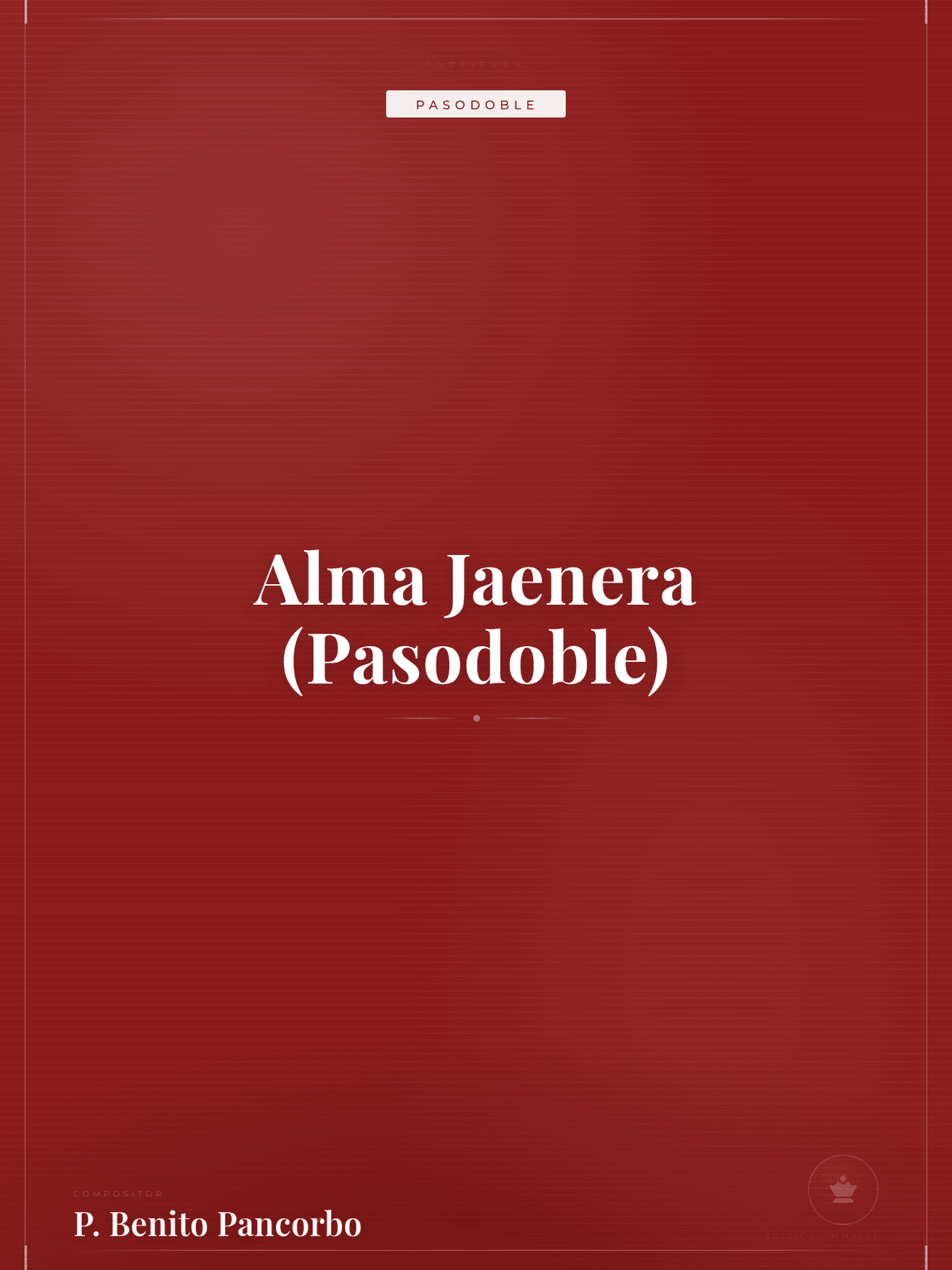 Portada de Alma Jaenera (Pasodoble)