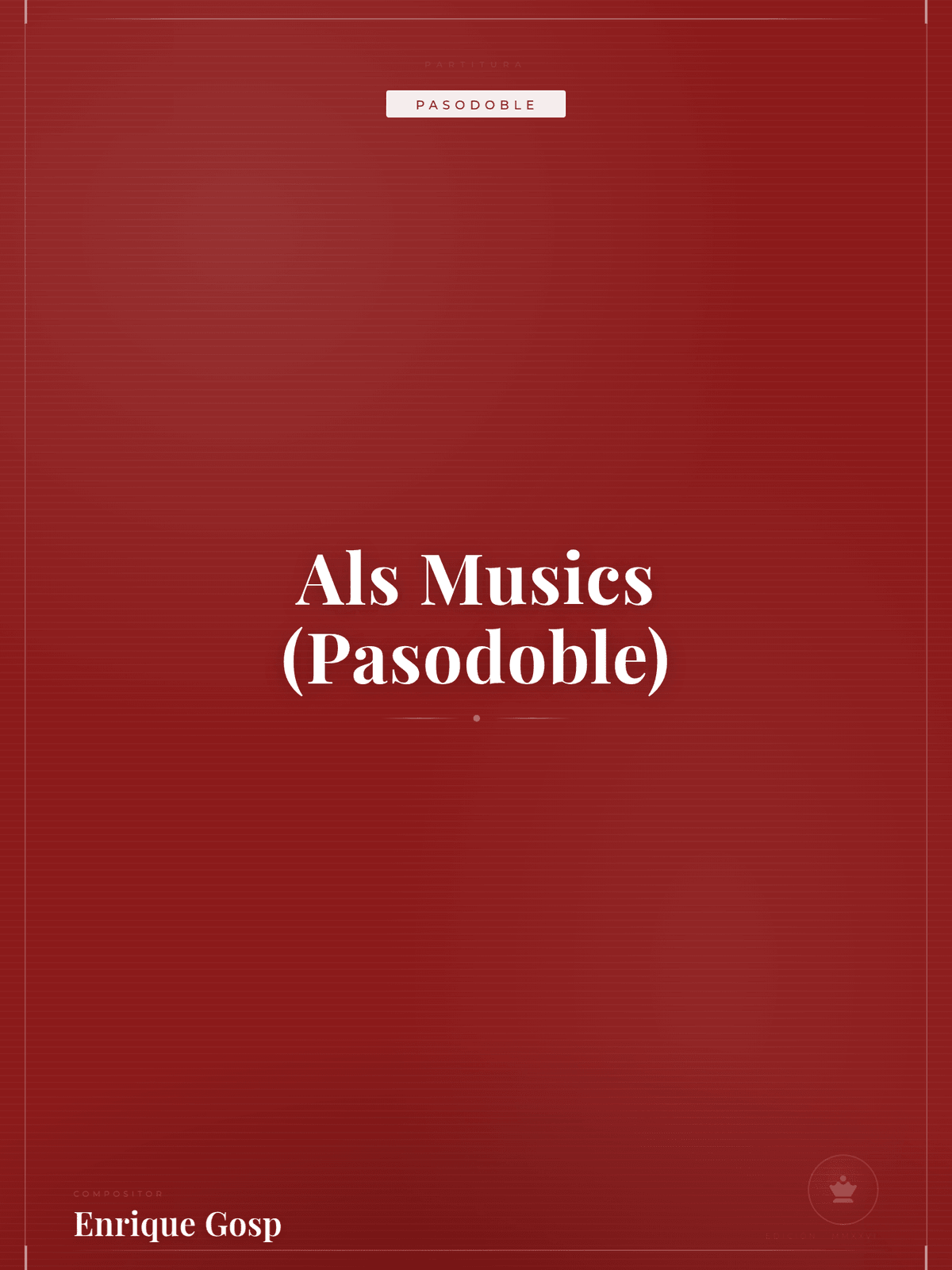Portada de Als Musics (Pasodoble)