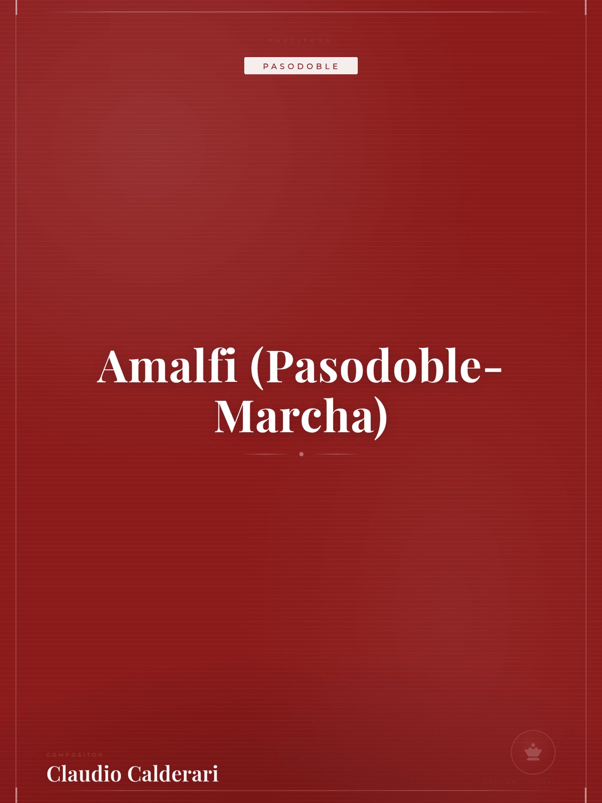 Portada de Amalfi (Pasodoble-Marcha)