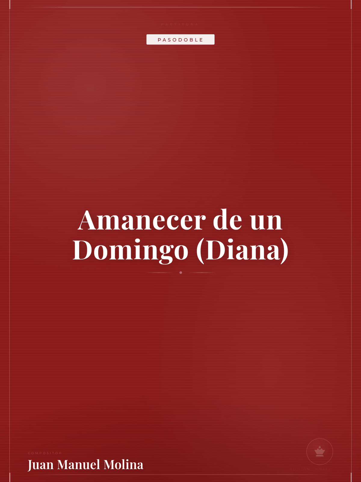 Portada de Amanecer de un Domingo (Diana)