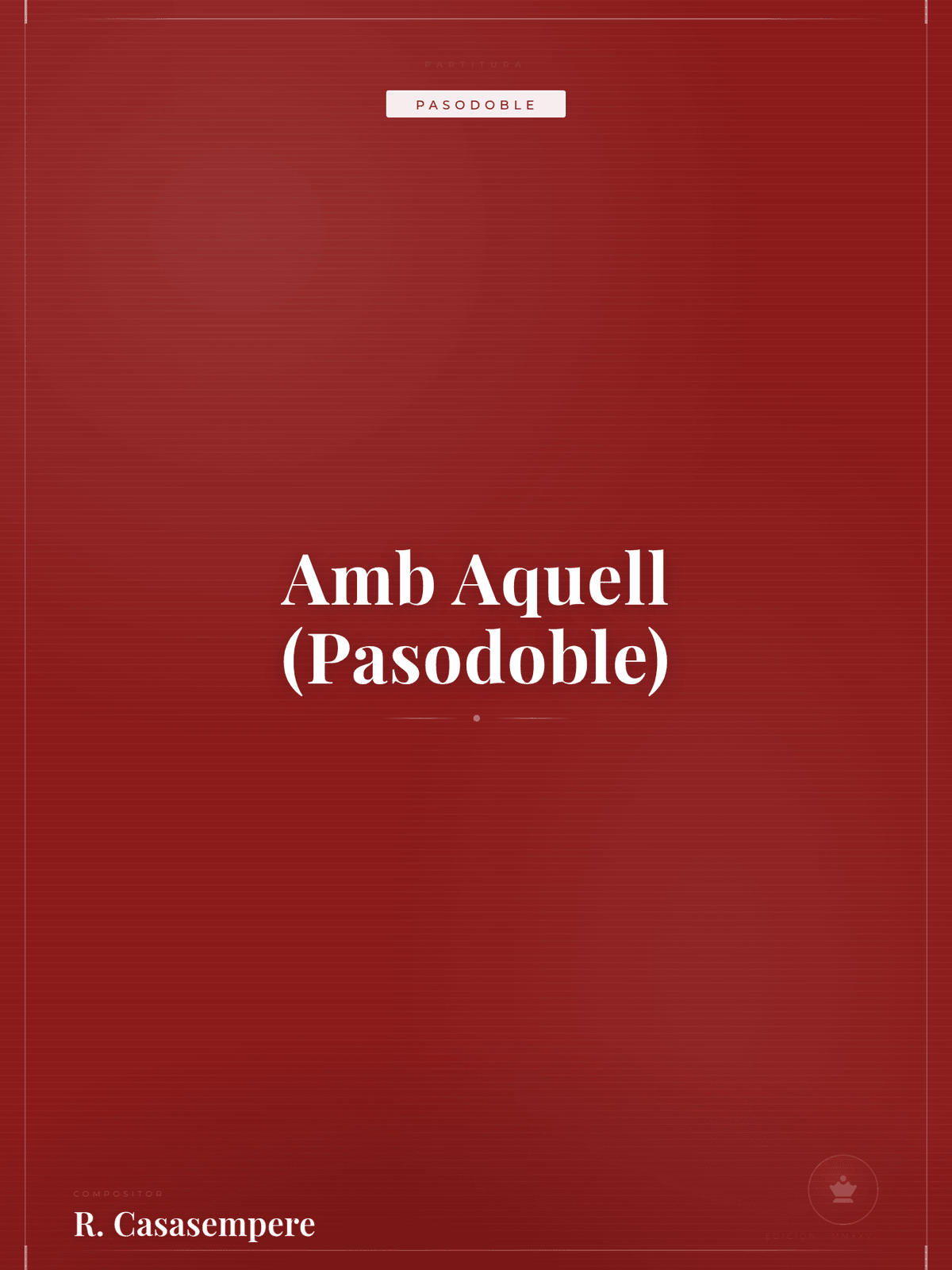 Portada de Amb Aquell (Pasodoble)