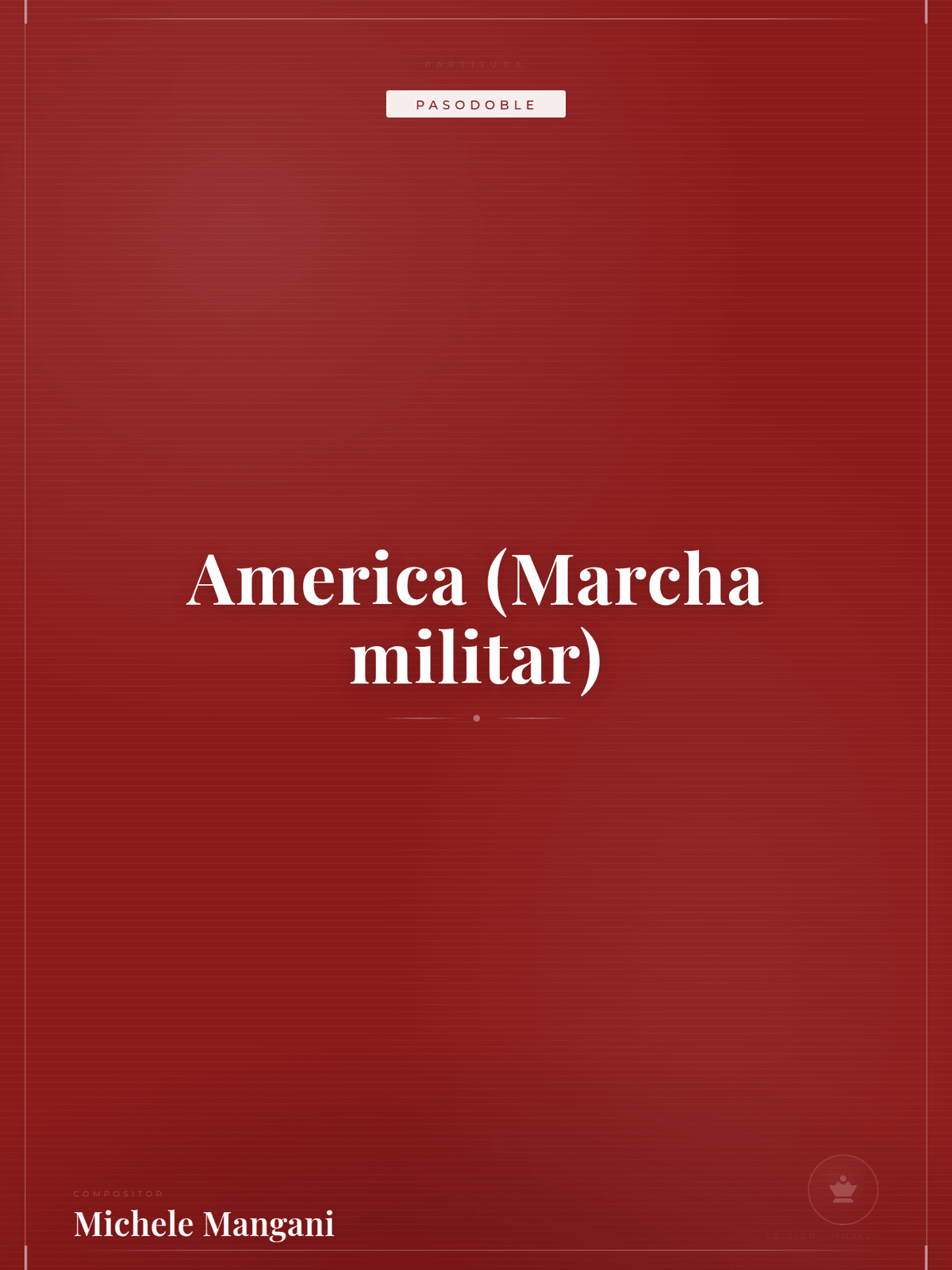 Portada de America (Marcha militar)