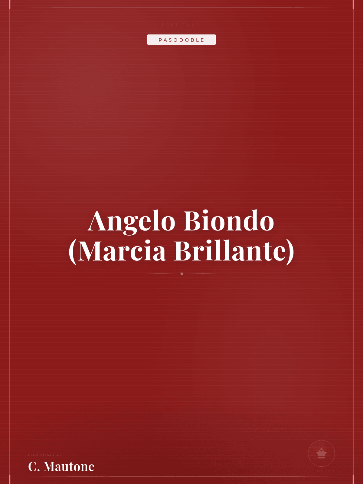 Portada de Angelo Biondo (Marcia Brillante)