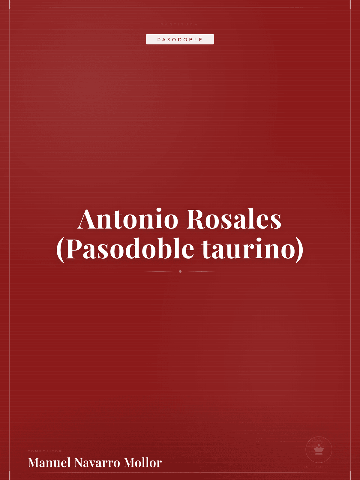 Portada de Antonio Rosales (Pasodoble taurino)