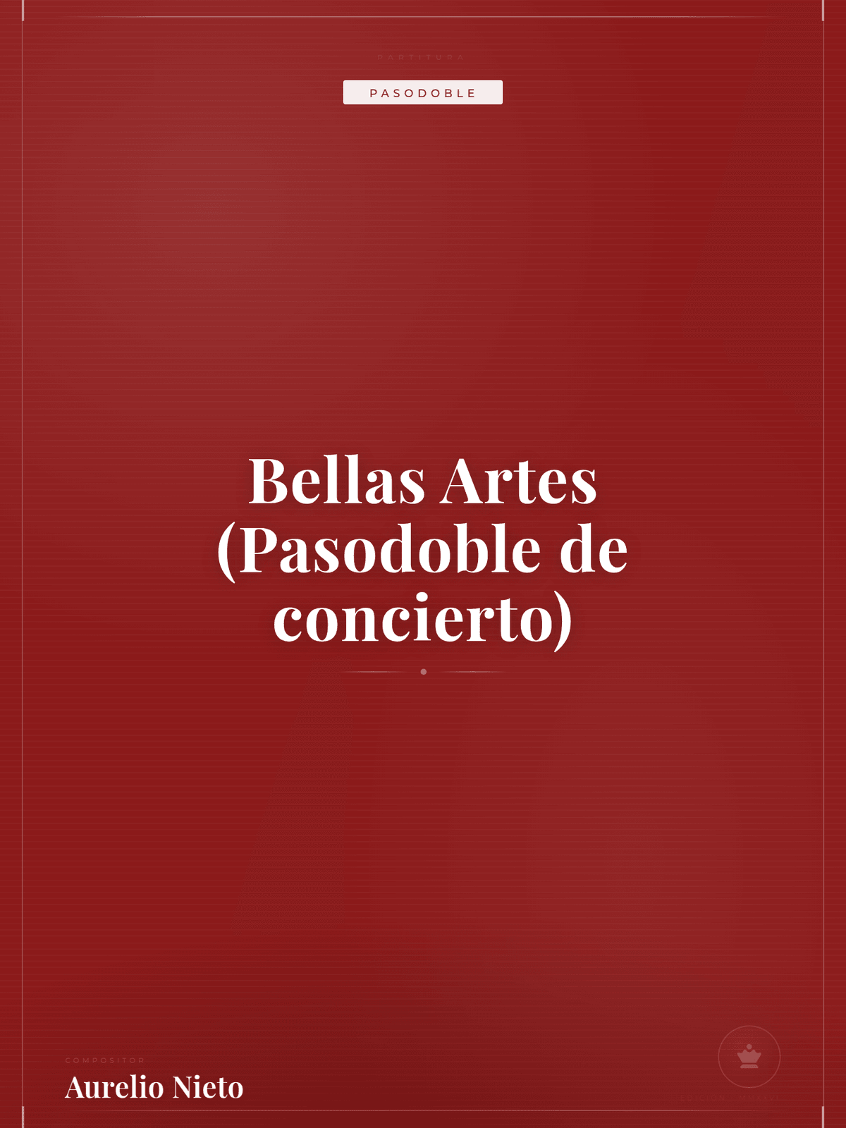 Portada de Bellas Artes (Pasodoble de concierto)