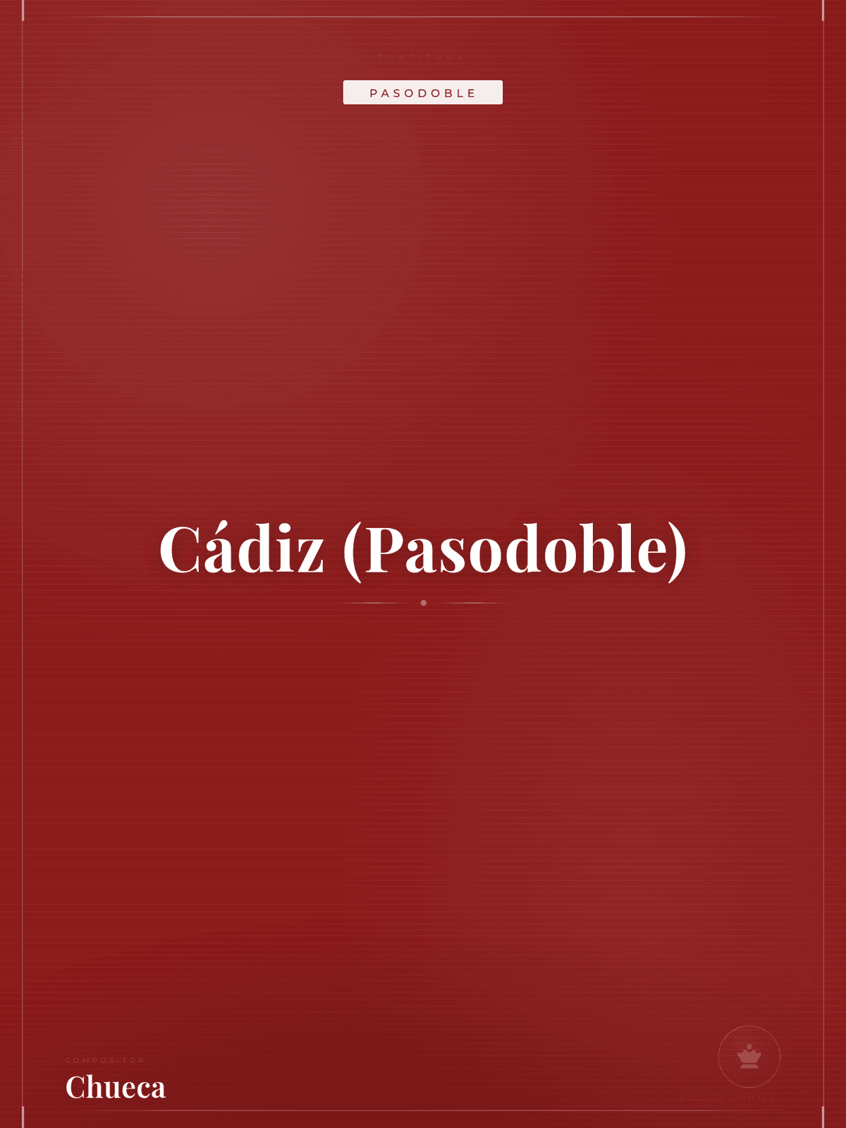 Portada de Cádiz (Pasodoble)