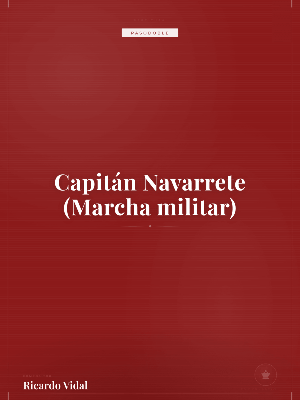 Portada de Capitán Navarrete (Marcha militar)