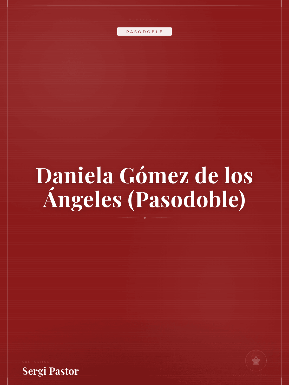Portada de Daniela Gómez de los Ángeles (Pasodoble)